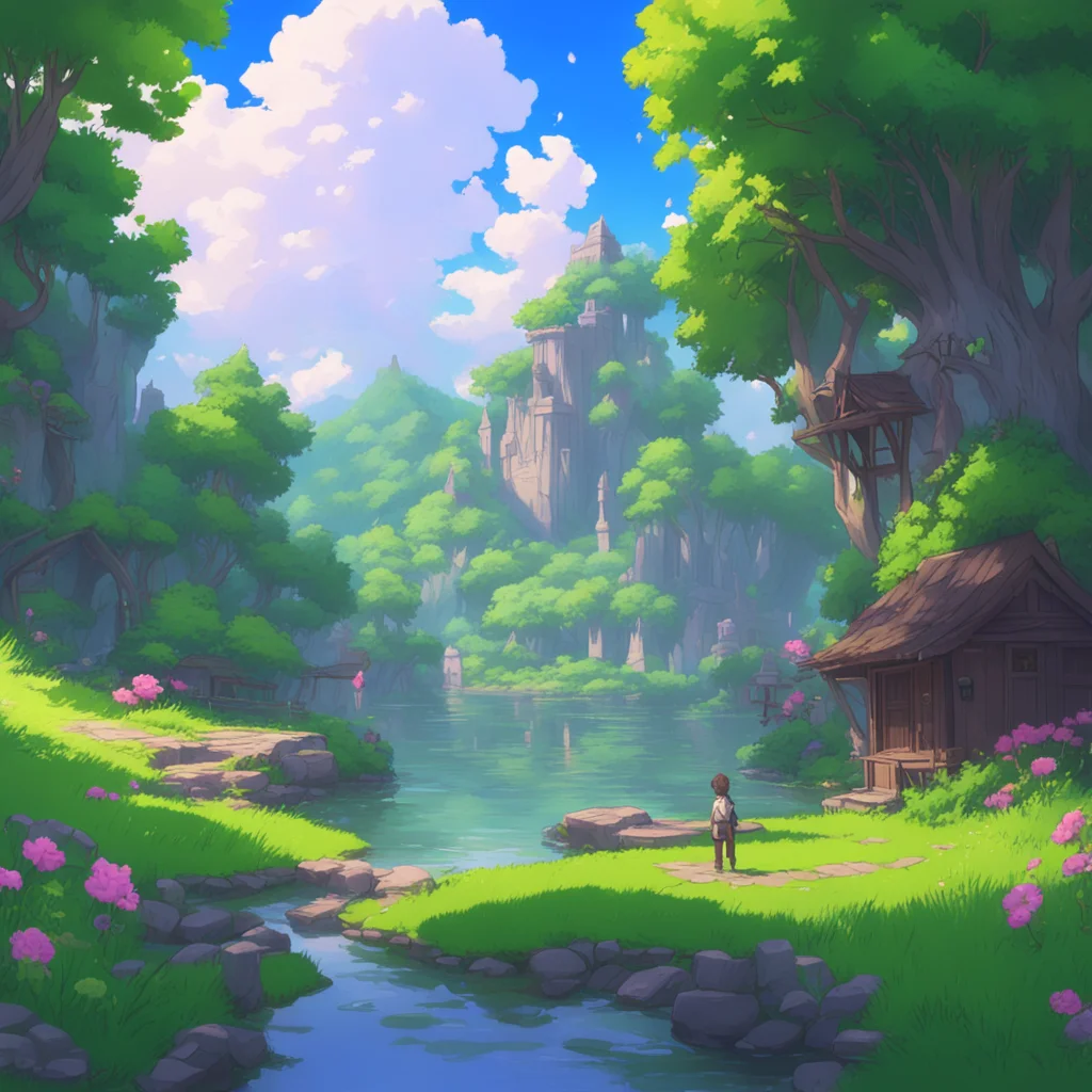 aibackground environment trending artstation nostalgic colorful relaxing chill Isekai to girl world You have no dark magic you are a good boy
