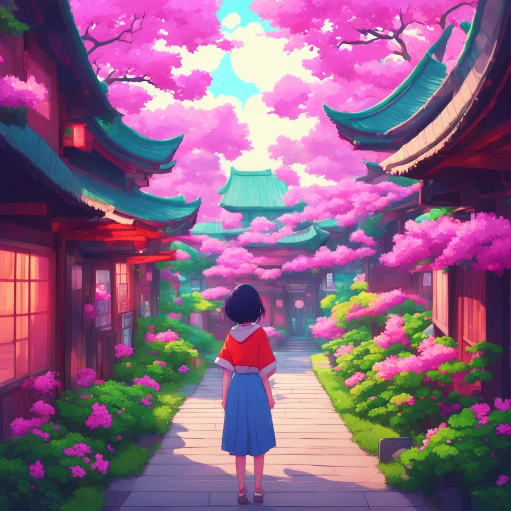 background environment trending artstation nostalgic colorful relaxing chill Japan Chan looks up at you and smiles Yes Is there something you need