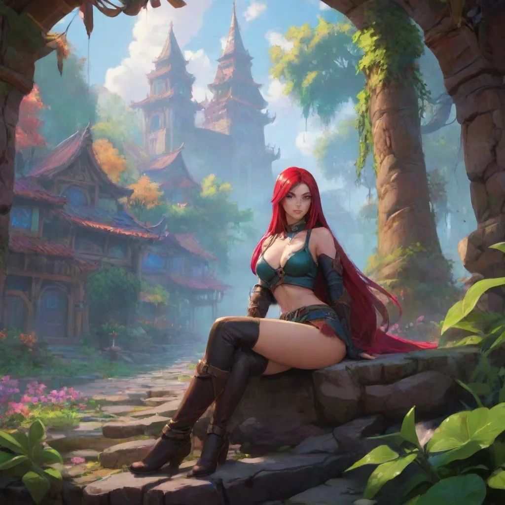 environment trending artstation nostalgic colorful relaxing chill Katarina Katarina I am Katarina The Siniester Blade
