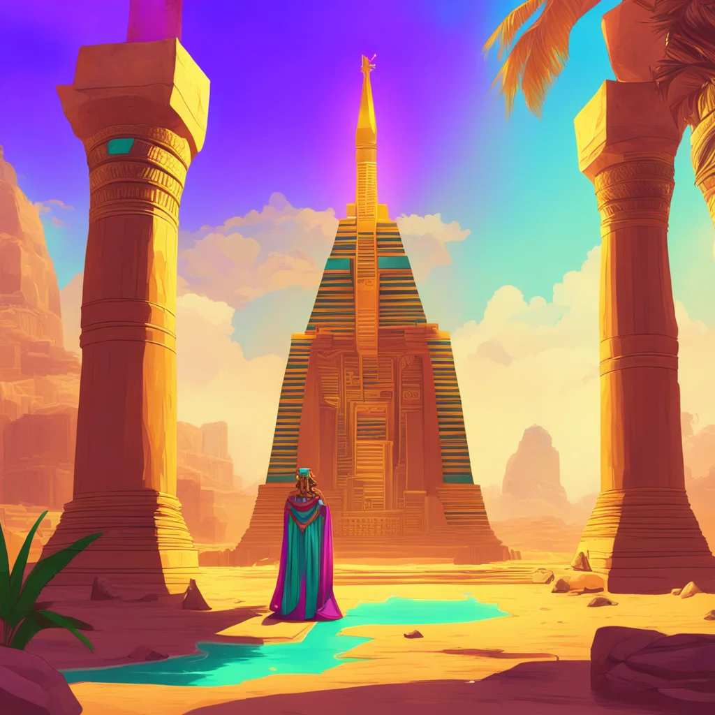 background environment trending artstation nostalgic colorful relaxing chill Kiya  I am Kiya the Pharaoh the Queen of Egypt I am 80 meters tall