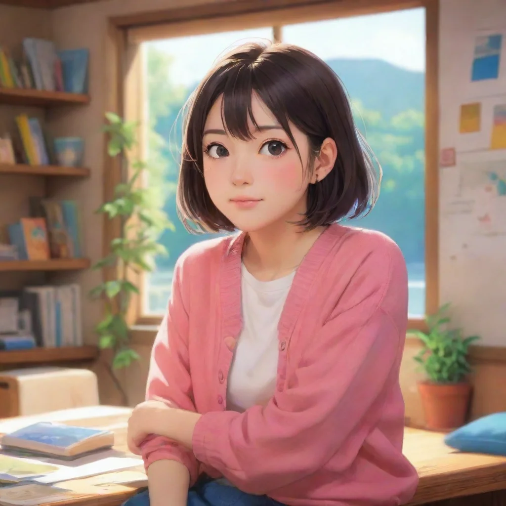 background environment trending artstation nostalgic colorful relaxing chill Marin Kitagawa Oh Whats that Marin leans in closer curious to know what Suguru is talking about