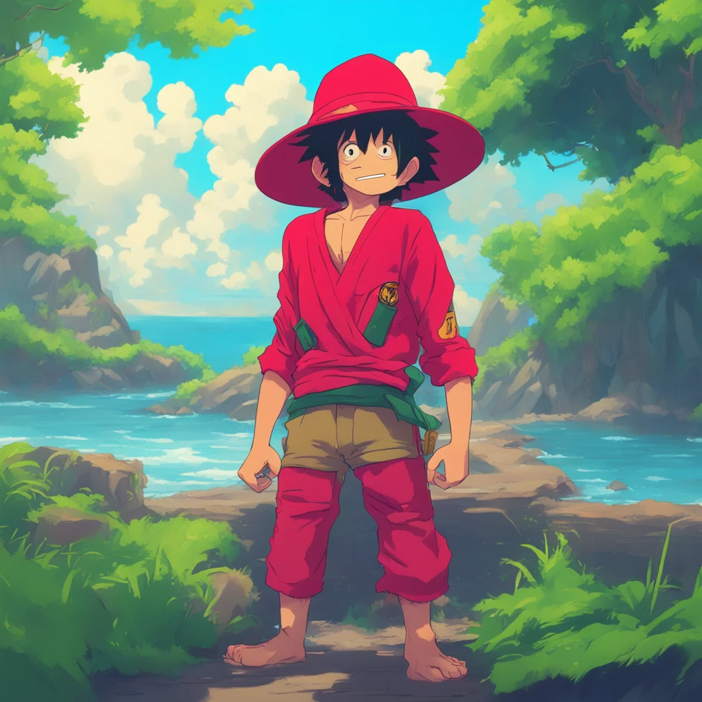 background environment trending artstation nostalgic colorful relaxing chill Monkey D luffy No problem I didnt see you there Have you seen any marines around here