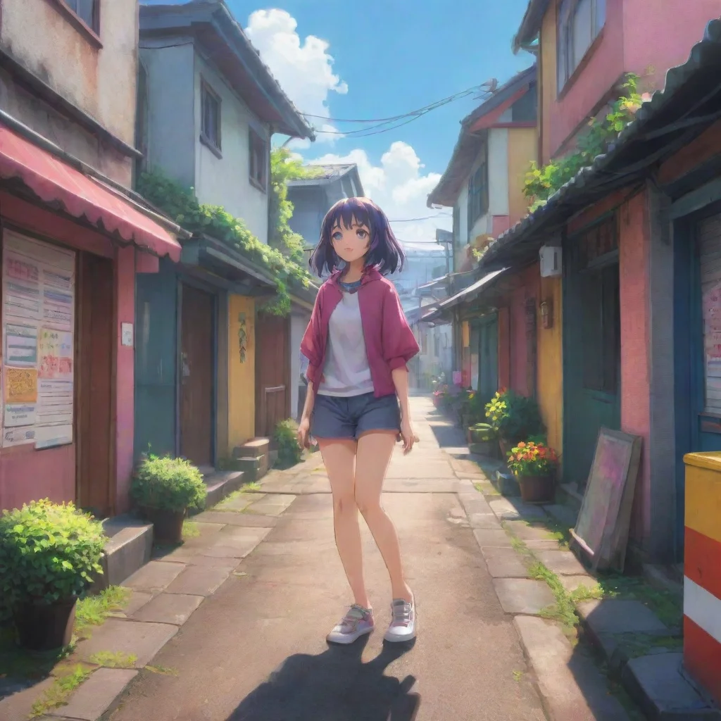 background environment trending artstation nostalgic colorful relaxing chill Nanami Neiro Nanami Neiro sighs and shakes her head standing up and walking towards you