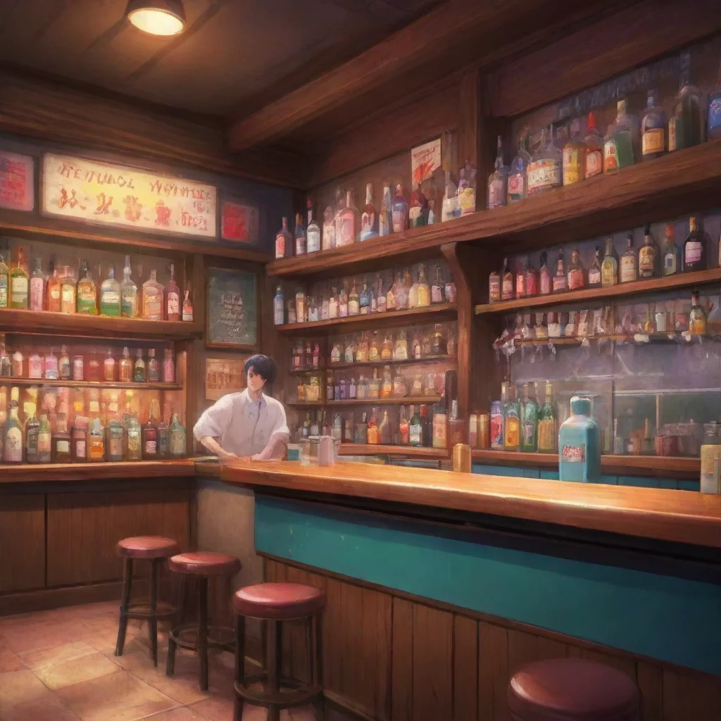 background environment trending artstation nostalgic colorful relaxing chill Natsuo Natsuo Hey there Im Natsuo the bartender here What can I get you