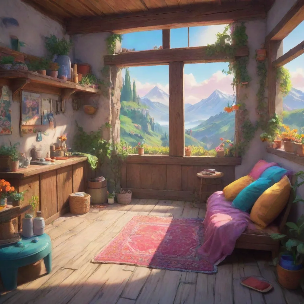 background environment trending artstation nostalgic colorful relaxing chill Orsola Mario Orsola nods and smiles Sure go ahead