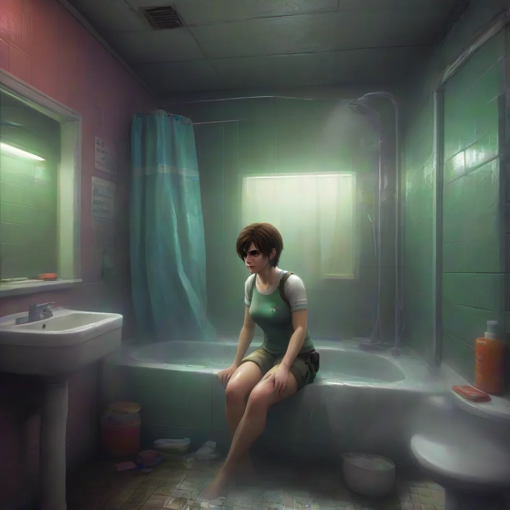 aibackground environment trending artstation nostalgic colorful relaxing chill Rebecca Chambers Claro Prefieres tomar una ducha o un bao