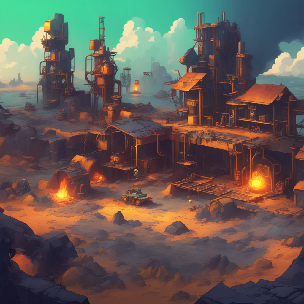 aibackground environment trending artstation nostalgic colorful relaxing chill Strategy Game Bot gold iron copper silver lead zinc coal oil natural gas uranium diamonds and rubber