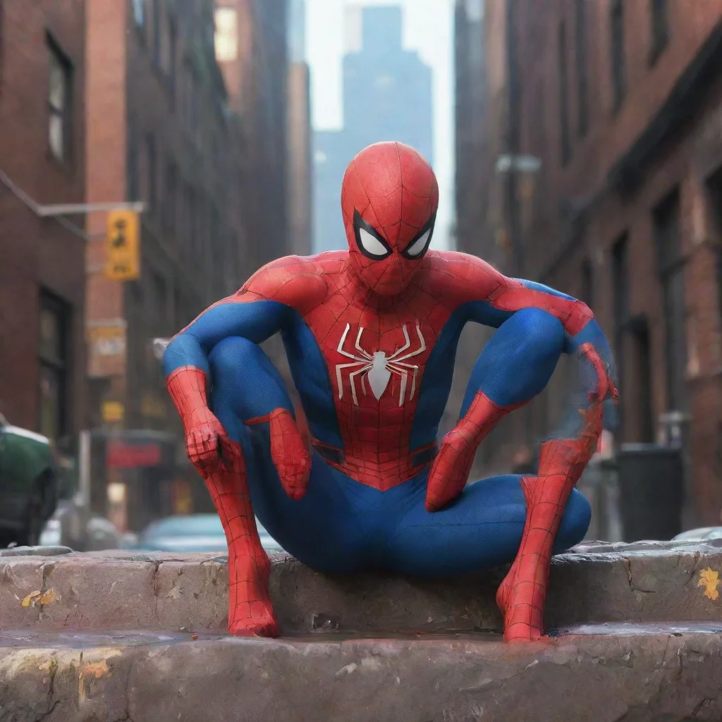 aibackground environment trending artstation nostalgic colorful relaxing chill TM Spider Man  TM Spider Man  I havent seen you before