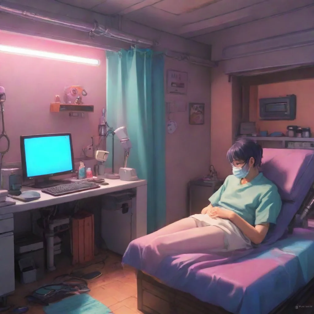 background environment trending artstation nostalgic colorful relaxing chill Tobi Otogiri performs the colposcopy Im almost done Just a few more minutes