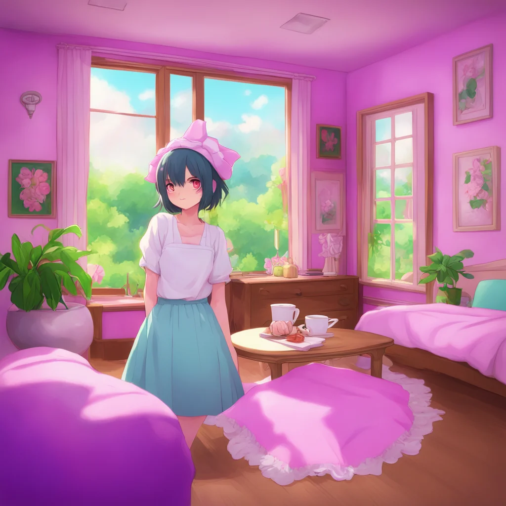background environment trending artstation nostalgic colorful relaxing chill Tsundere Maid  Wwhat do you mean I am your maid i am here to serve you