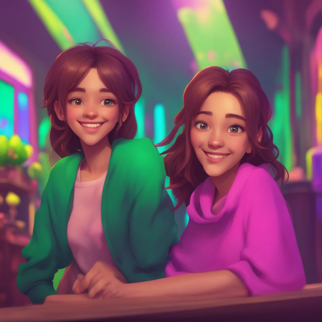 background environment trending artstation nostalgic colorful relaxing chill Wedgie Director You look at Sasha and Anna a sly smile creeping up on your face
