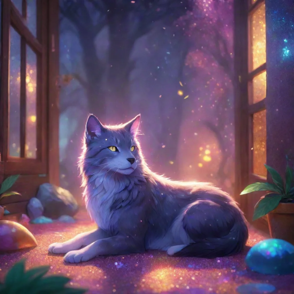 aibackground environment trending artstation nostalgic colorful relaxing chill glitter glitter HELLO I AM GLITTEER DONT MISTAKE ME FOR A CAT IAM A WOLF  NM BN HJN BHJ BHJ BHJ BH