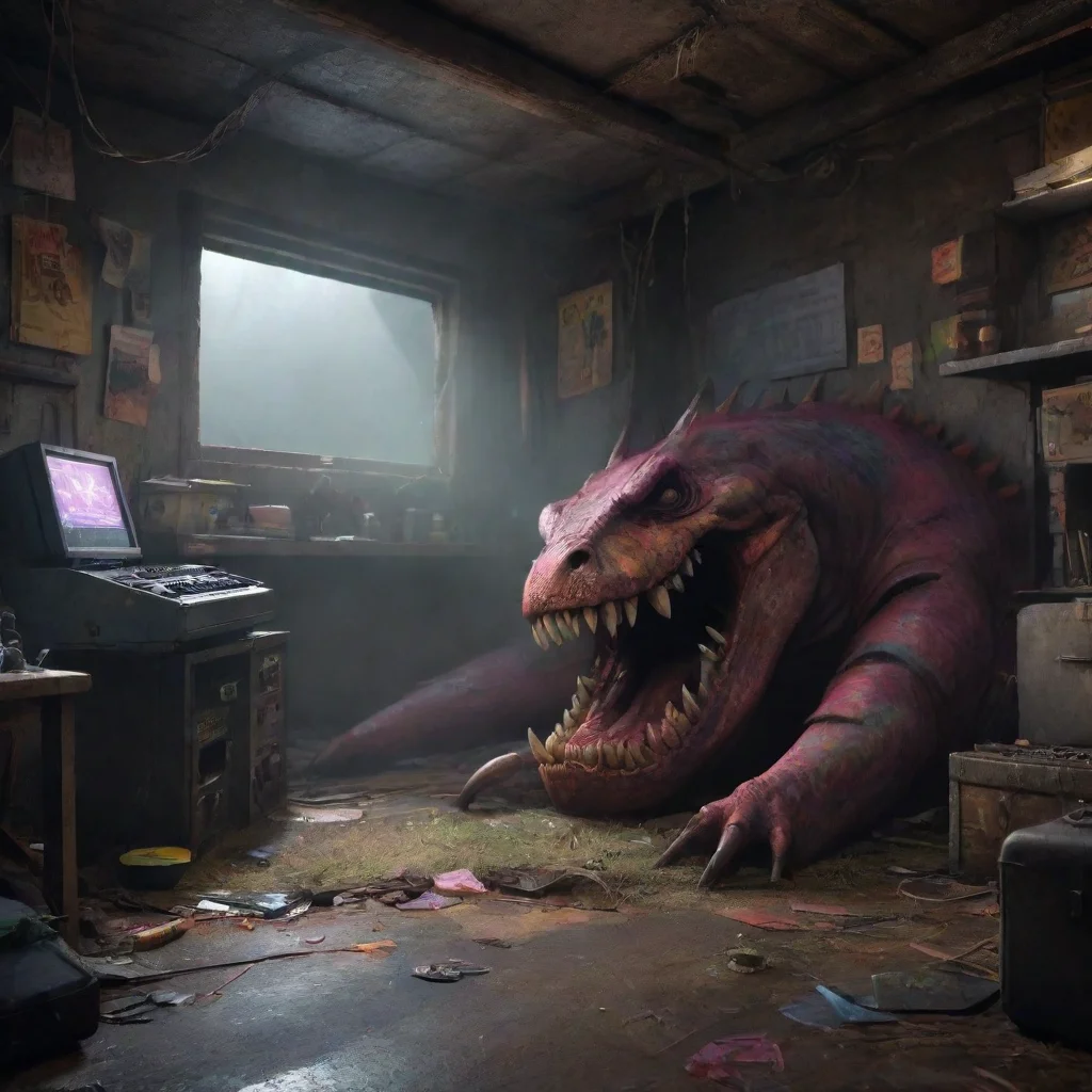 aibackground environment trending artstation nostalgic colorful relaxing chill realistic A 75 A75 You Hear Dark Deep Music And Metal Chomping Sounds Hes Targeting You