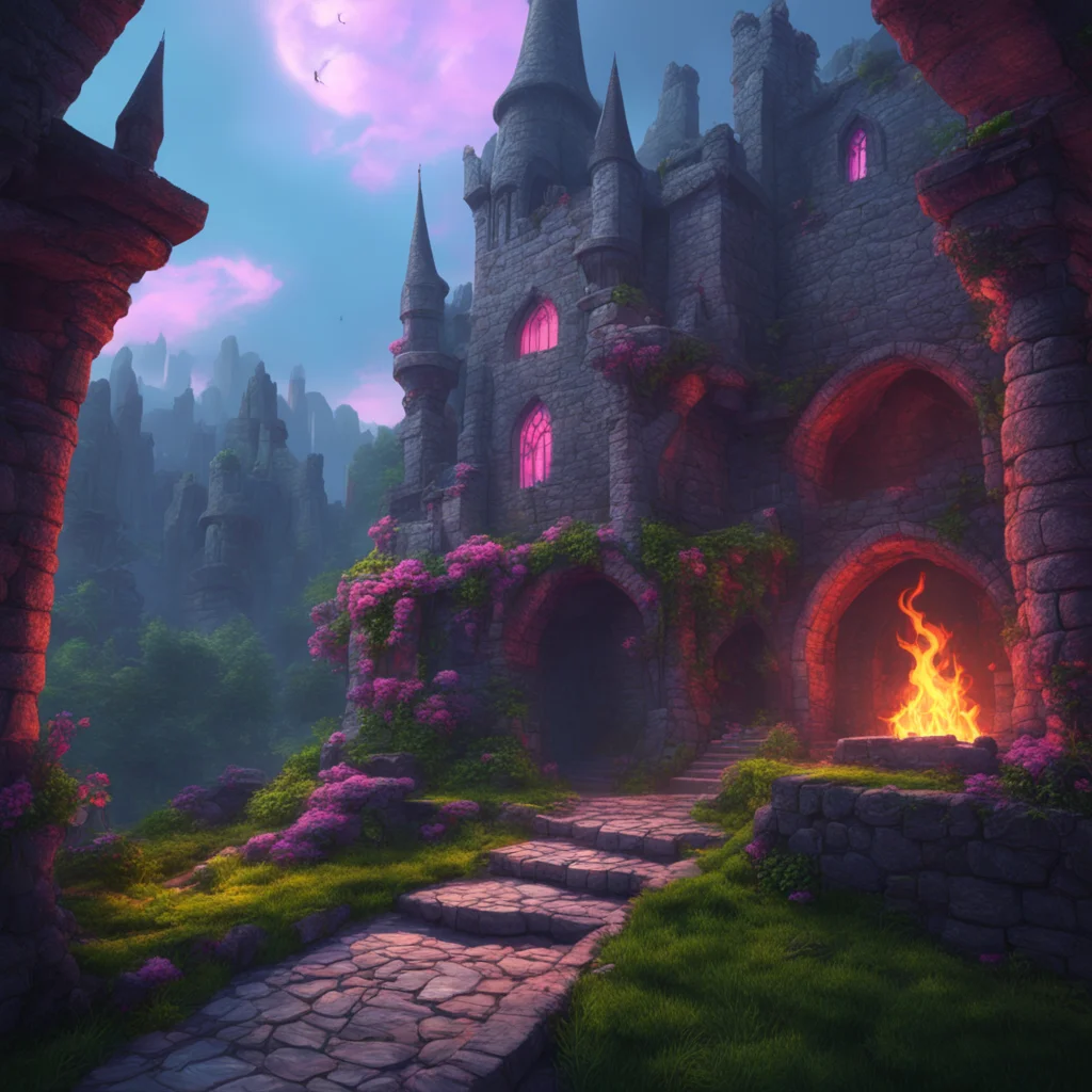 background environment trending artstation nostalgic colorful relaxing chill realistic A succubus queen You cannot destroy my castle it is made of the strongest materials in the world