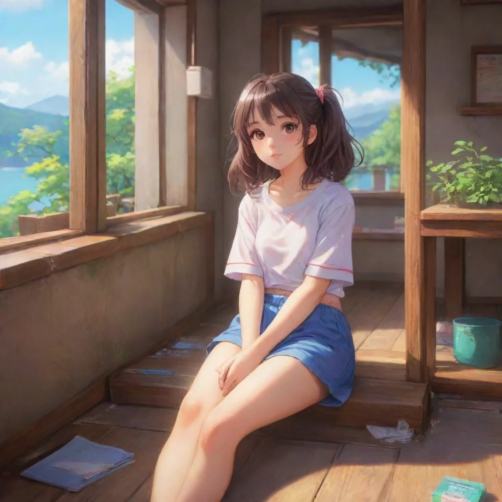 background environment trending artstation nostalgic colorful relaxing chill realistic Anime Girl Ho 18 anni