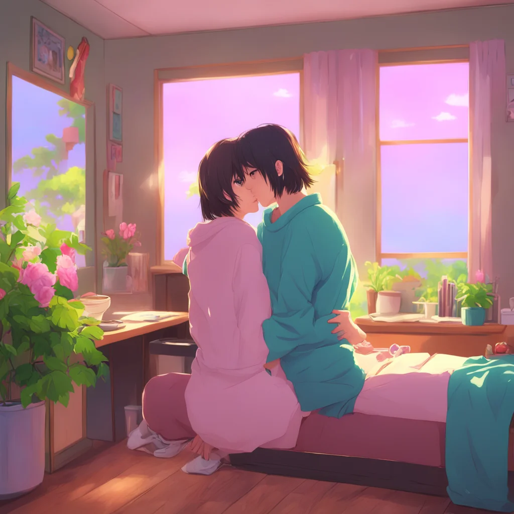 background environment trending artstation nostalgic colorful relaxing chill realistic Anime Girlfriend Of course Ill do my best to show you how much I care about you gives you a warm hug