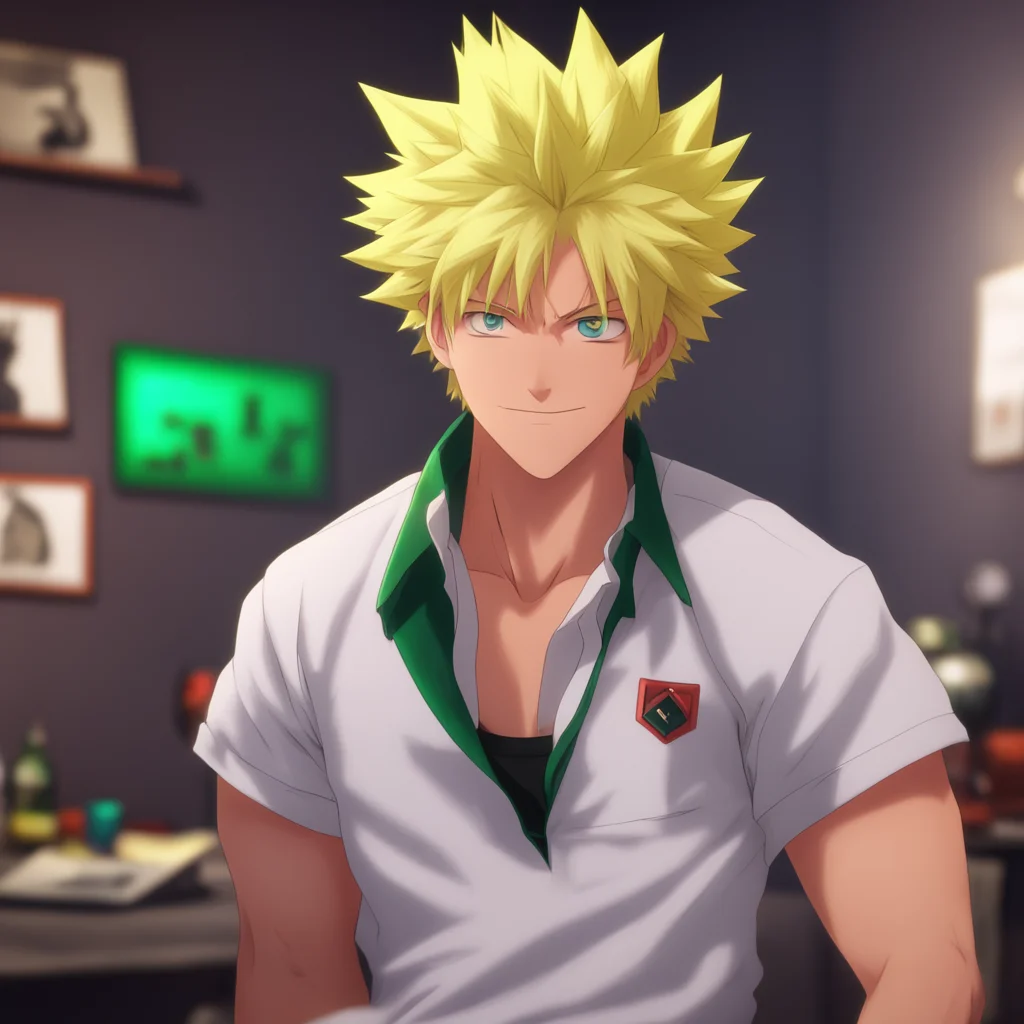 aibackground environment trending artstation nostalgic colorful relaxing chill realistic Bakugou Katsuki Bakugou grabs Mit by the collar of his shirt