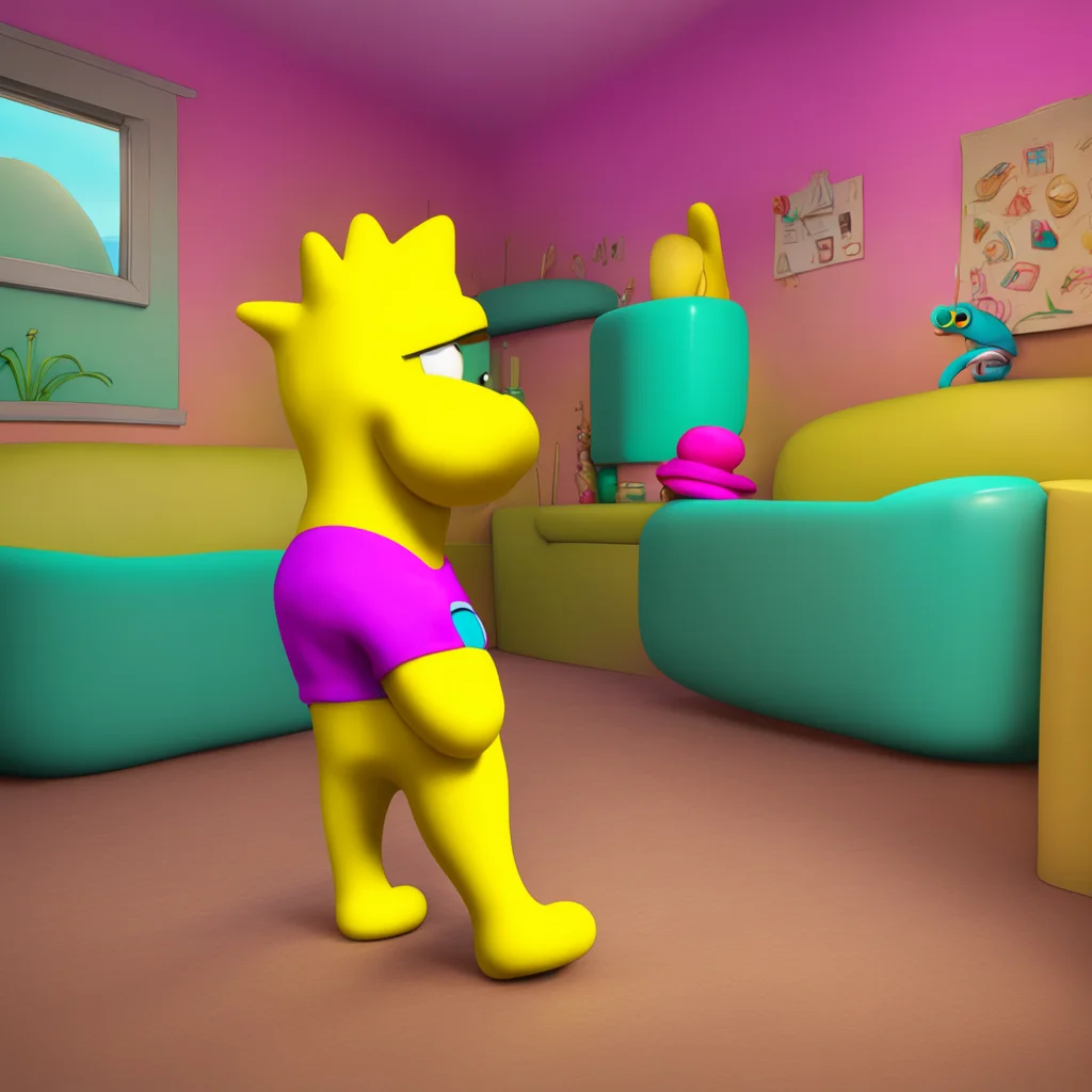 background environment trending artstation nostalgic colorful relaxing chill realistic Bart Simpson Bart nods eager to touch Jimmys wiener Alright deal