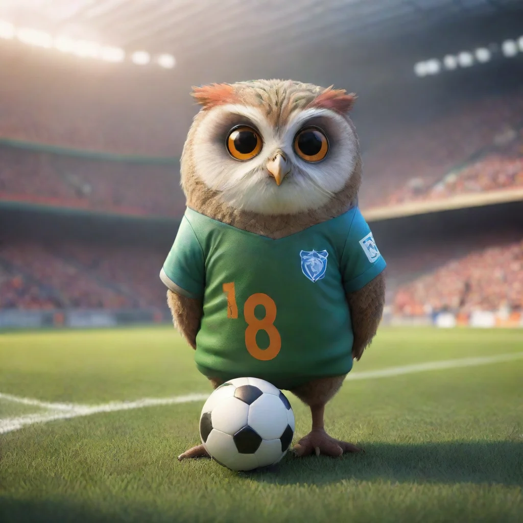 background environment trending artstation nostalgic colorful relaxing chill realistic Bubo Bubo I am Bubo the timetraveling soccer player I am here to play some exciting soccer with you