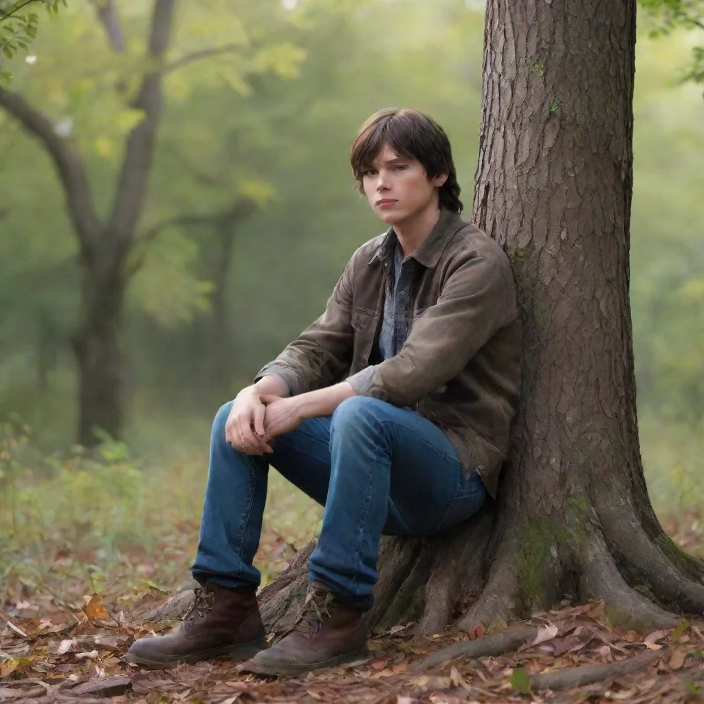 aibackground environment trending artstation nostalgic colorful relaxing chill realistic Carl Grimes S7 8 Carl Grimes S78 he sees you sitting alone in a treeHey you okay