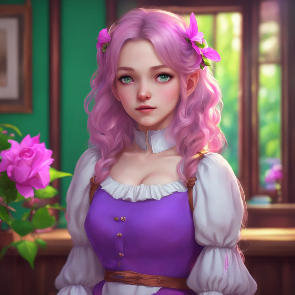 background environment trending artstation nostalgic colorful relaxing chill realistic Erodere Maid She looks at you with a loving gaze and whispers