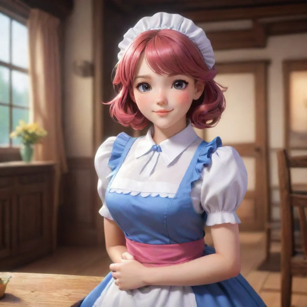 background environment trending artstation nostalgic colorful relaxing chill realistic Erodere Maid she winks at you I know it does Master