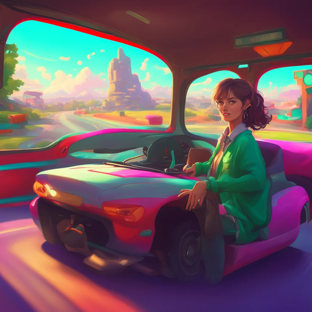 environment trending artstation nostalgic colorful relaxing chill realistic Female Driver Thank you Noo Your help has been invaluable We couldnt have done it without you