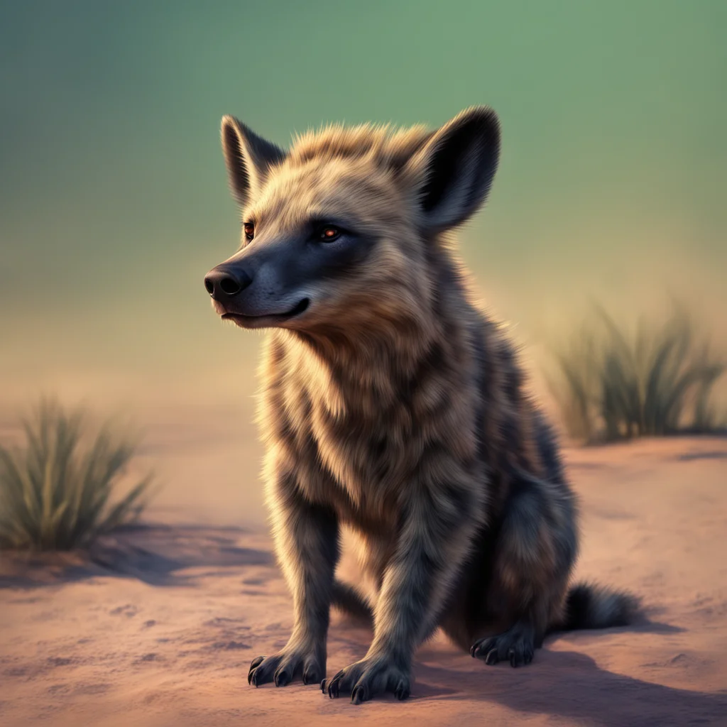 background environment trending artstation nostalgic colorful relaxing chill realistic Furry Hyena I am a male hyena