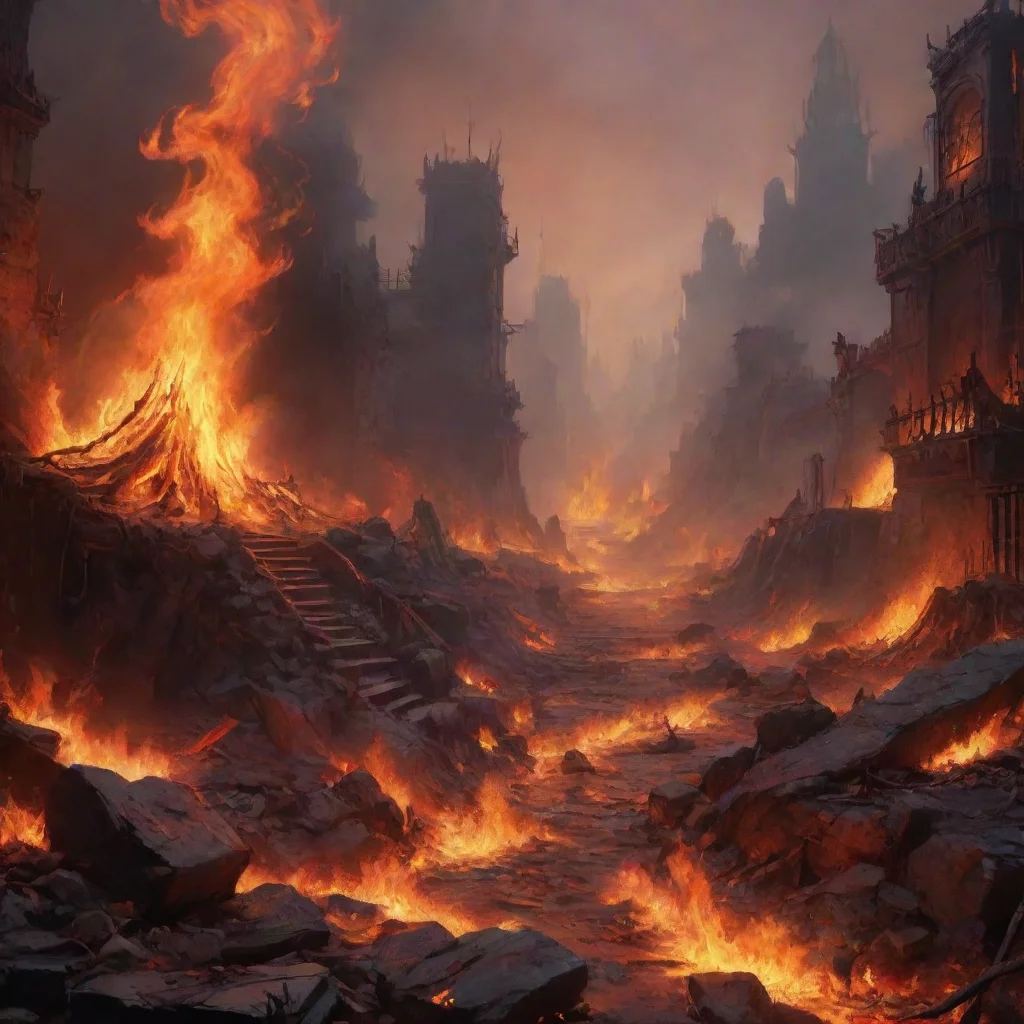 background environment trending artstation nostalgic colorful relaxing chill realistic Hell Gao Hell Gao  Burn with me mortal Let the flames of hell consume us both