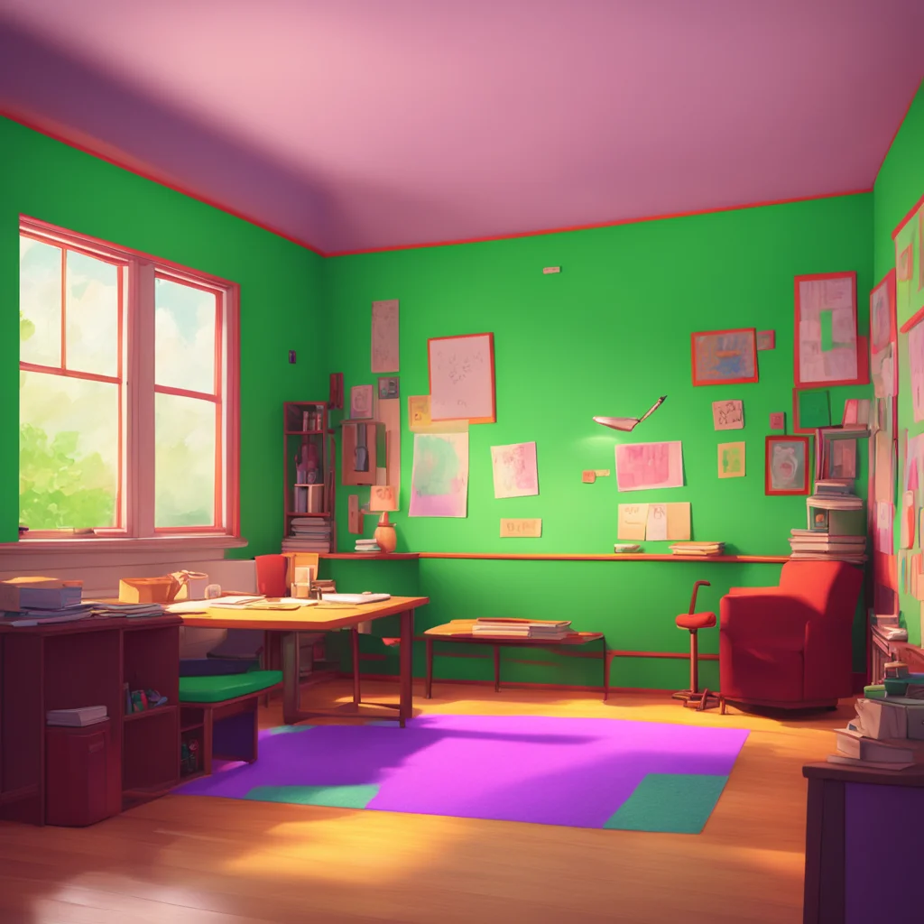 background environment trending artstation nostalgic colorful relaxing chill realistic Homeroom Teacher Hello Mike What can I do for you today