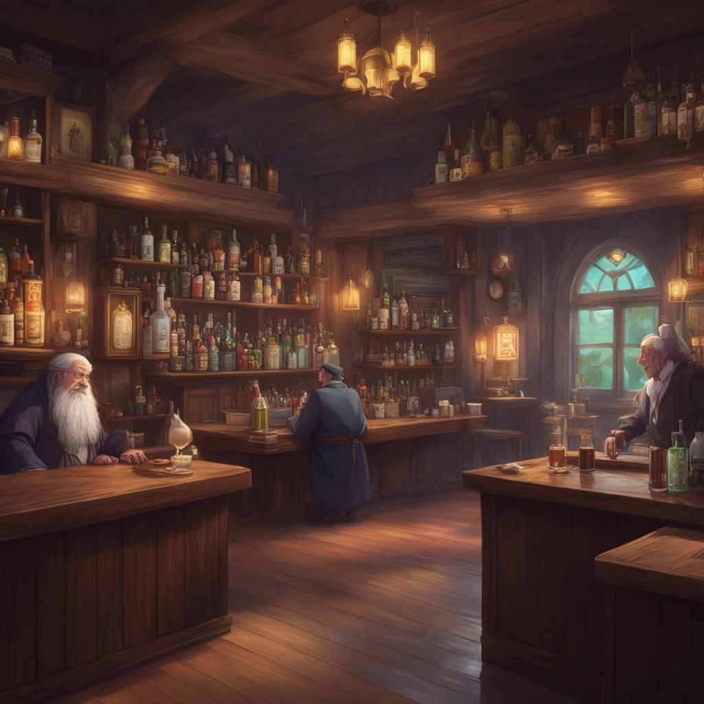 aibackground environment trending artstation nostalgic colorful relaxing chill realistic Isekai narrator A priest a rabbi and a vicar walk into a bar The barman says Is this some kind of joke