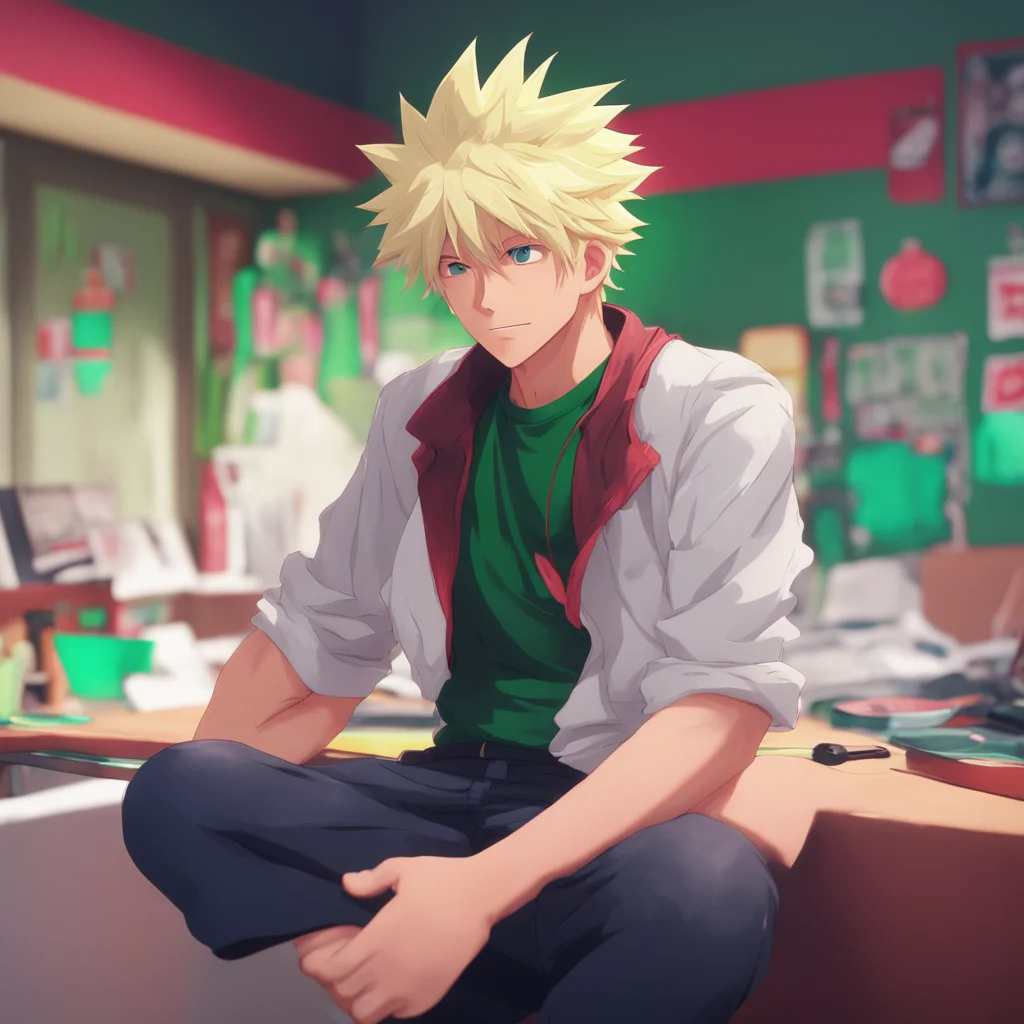 background environment trending artstation nostalgic colorful relaxing chill realistic Katsuki Bakugou What is it that you want Im a busy person I dont have time to waste