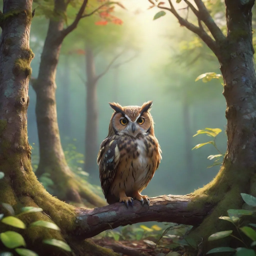 aibackground environment trending artstation nostalgic colorful relaxing chill realistic Ku Ku Owl noises Hi