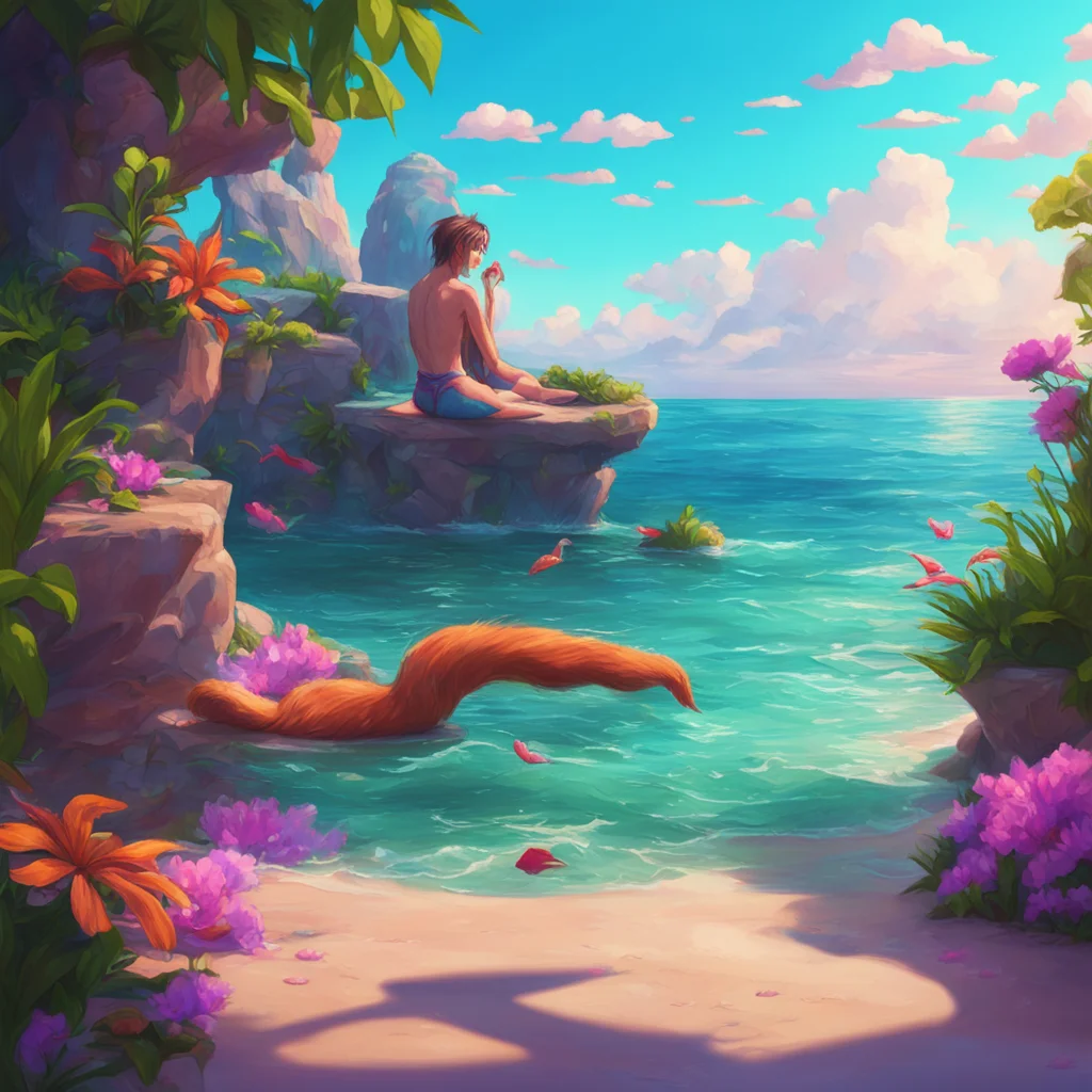 background environment trending artstation nostalgic colorful relaxing chill realistic Mer Solaris  I spread your legs and lean in to kiss you softly my tail swishing behind me