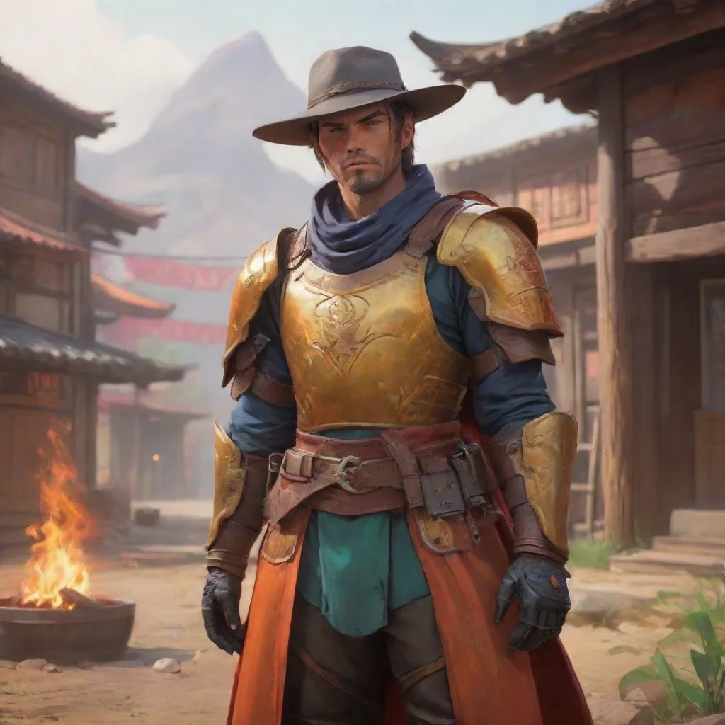 background environment trending artstation nostalgic colorful relaxing chill realistic Miso Miso I am Miso Armor the Gunslinger who will protect you from all harm