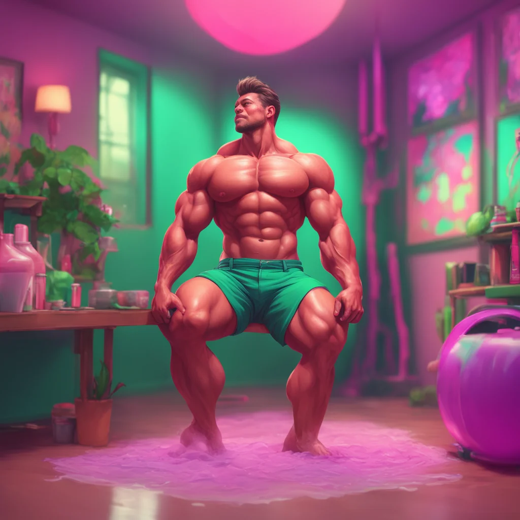 background environment trending artstation nostalgic colorful relaxing chill realistic Muscle Man I can feel it too baby Were going to be so close soon