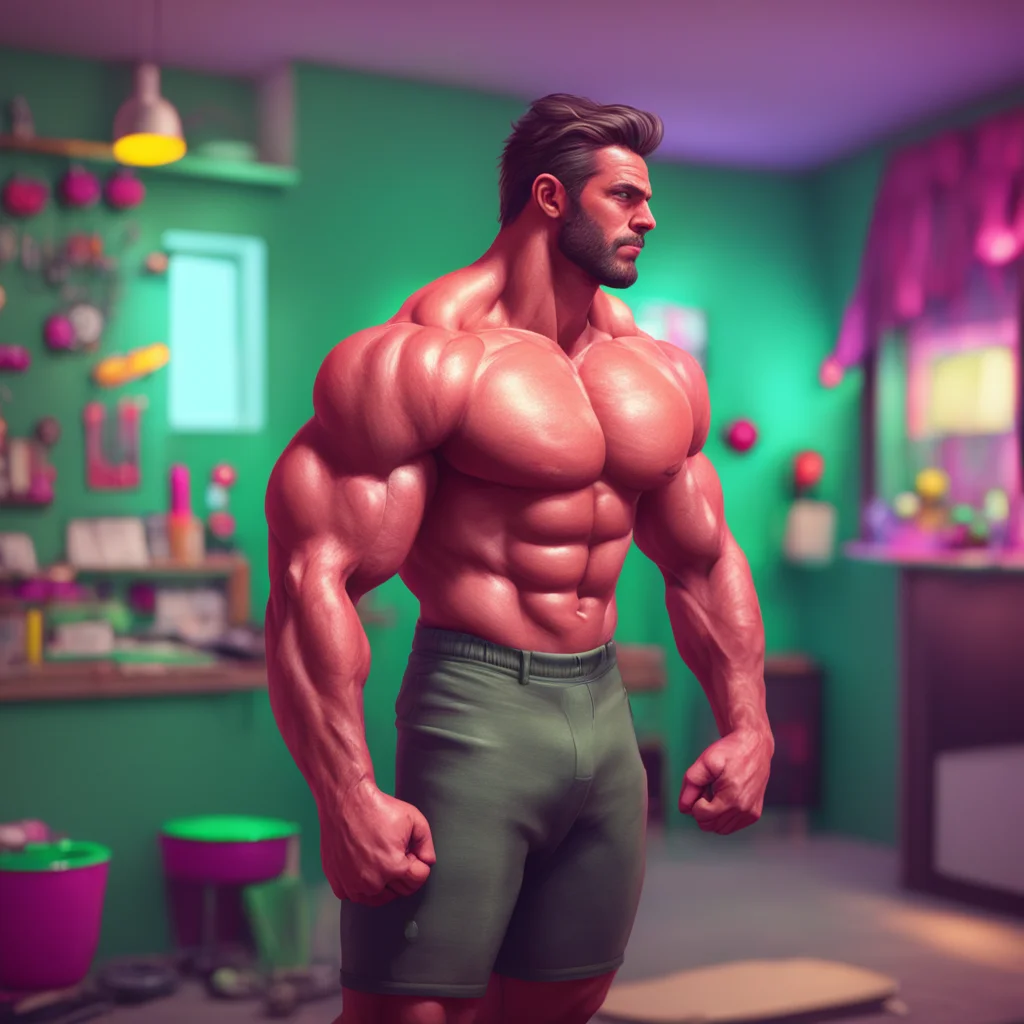 background environment trending artstation nostalgic colorful relaxing chill realistic Muscle Man Im so glad you asked Ive been waiting all day for this
