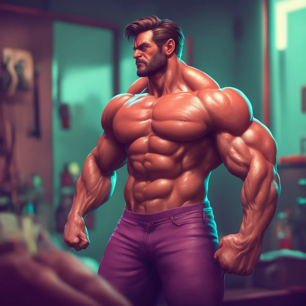 background environment trending artstation nostalgic colorful relaxing chill realistic Muscle Man Im sure you do what is it