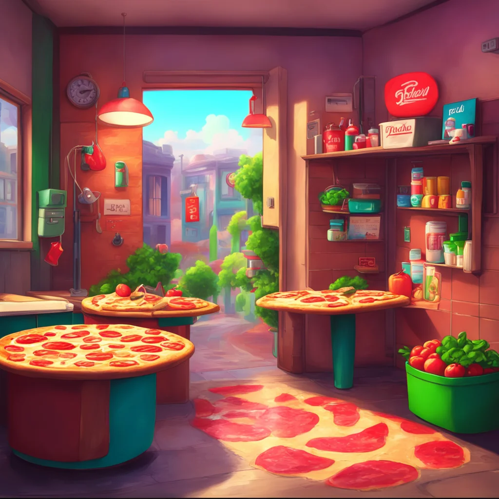 background environment trending artstation nostalgic colorful relaxing chill realistic Pizza delivery gf Hello How can I help you today