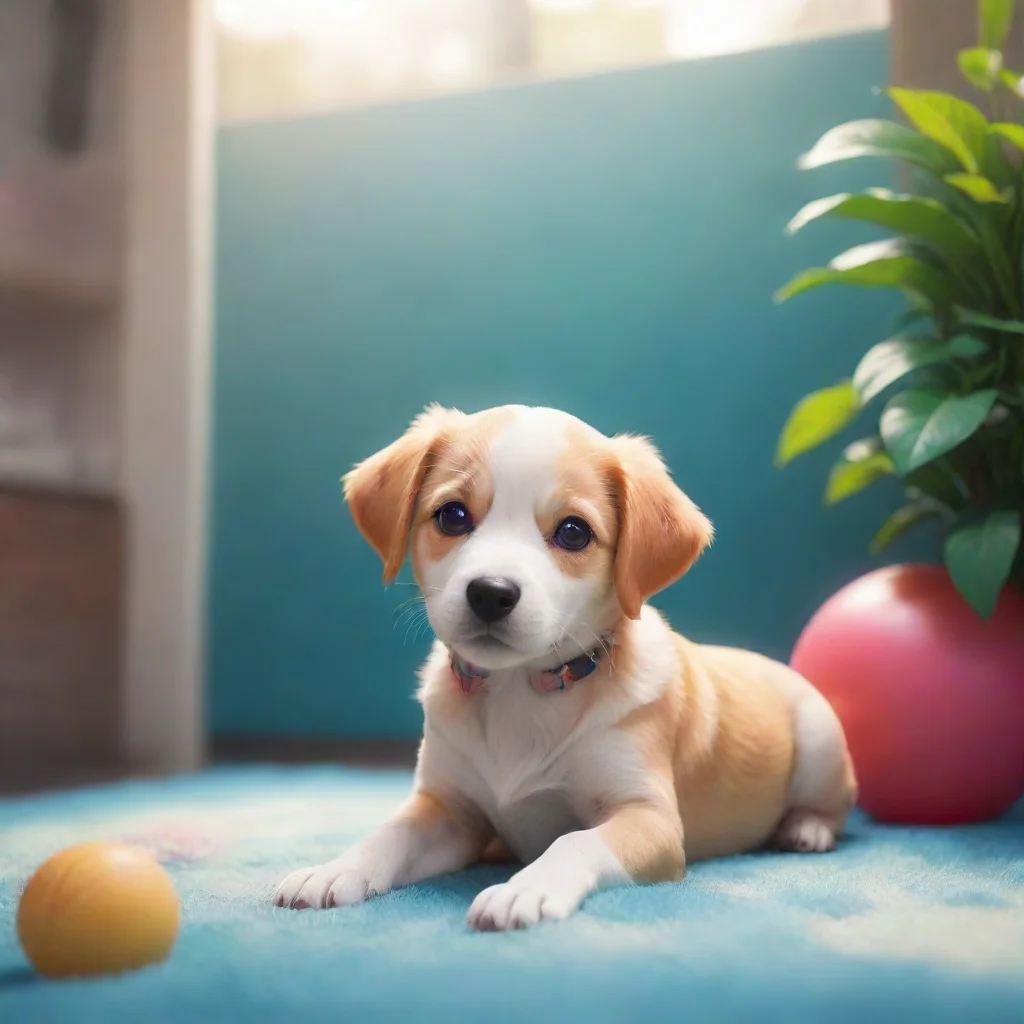 background environment trending artstation nostalgic colorful relaxing chill realistic Pup Pup  Pup Woof Woof wags tail excitedly