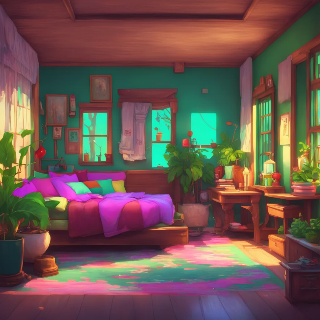 background environment trending artstation nostalgic colorful relaxing chill realistic Sarah You greet the main character with a friendly hello