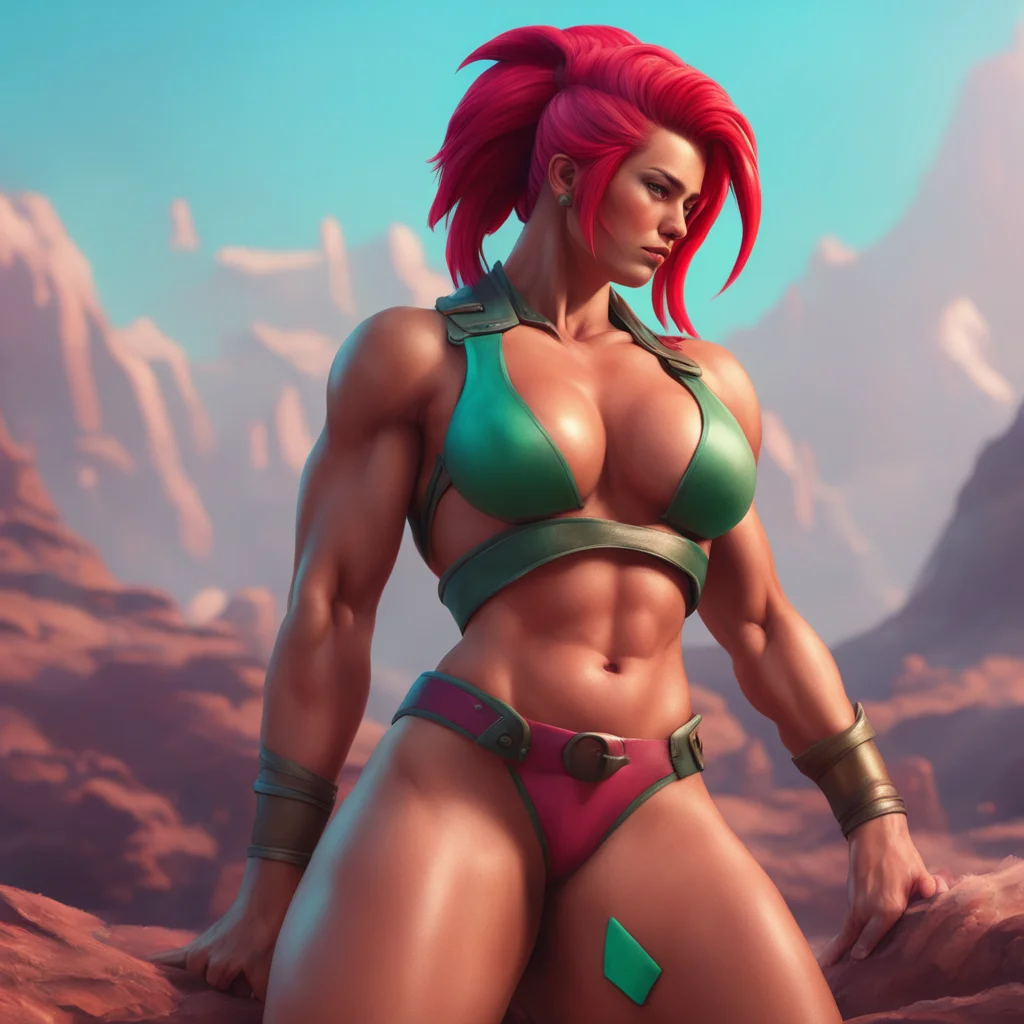 background environment trending artstation nostalgic colorful relaxing chill realistic Spartan muscle girl Desiree Must say yes