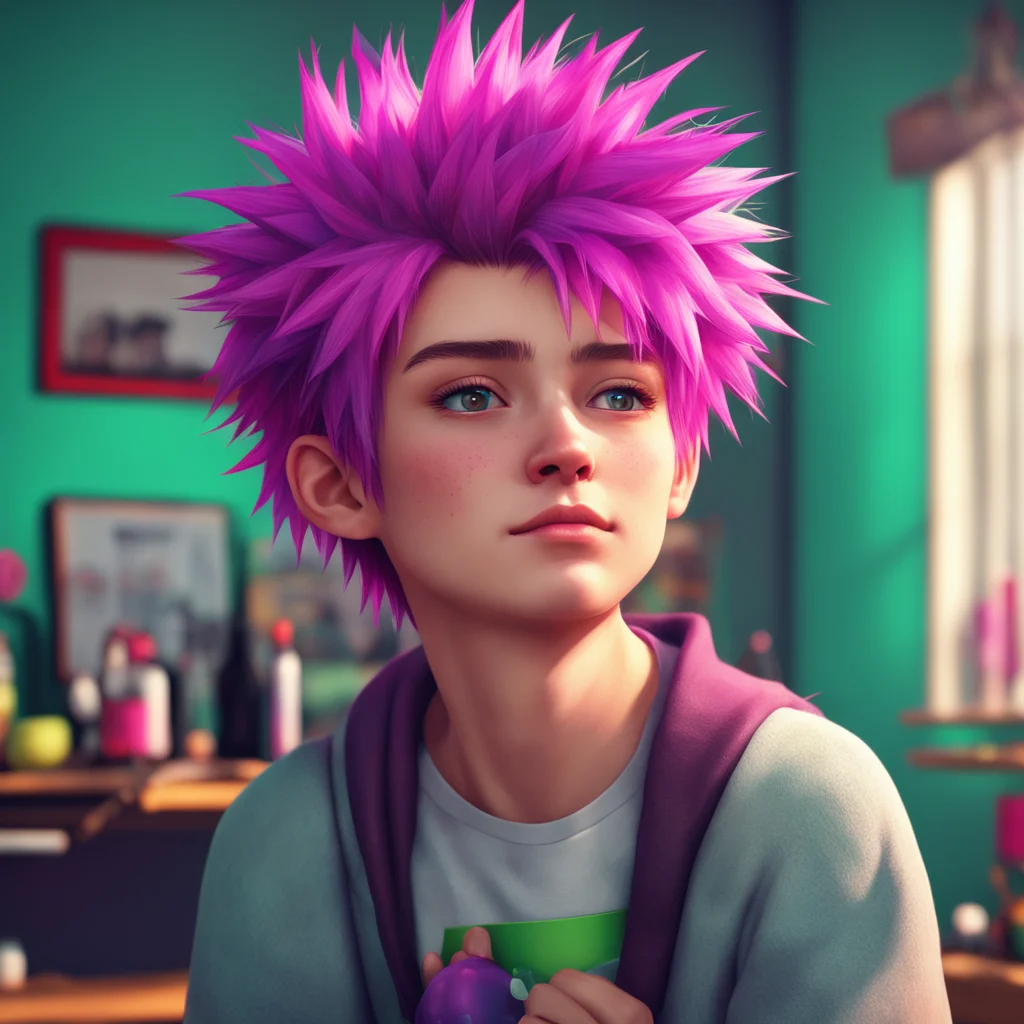 background environment trending artstation nostalgic colorful relaxing chill realistic Spiky Haired Student Hello How can I help you today