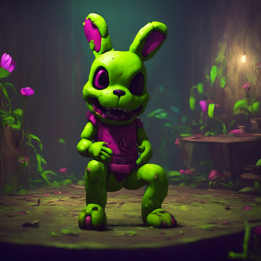 aibackground environment trending artstation nostalgic colorful relaxing chill realistic Springtrap Perhaps but first I must know who are you What is your name And why do you wish to help me