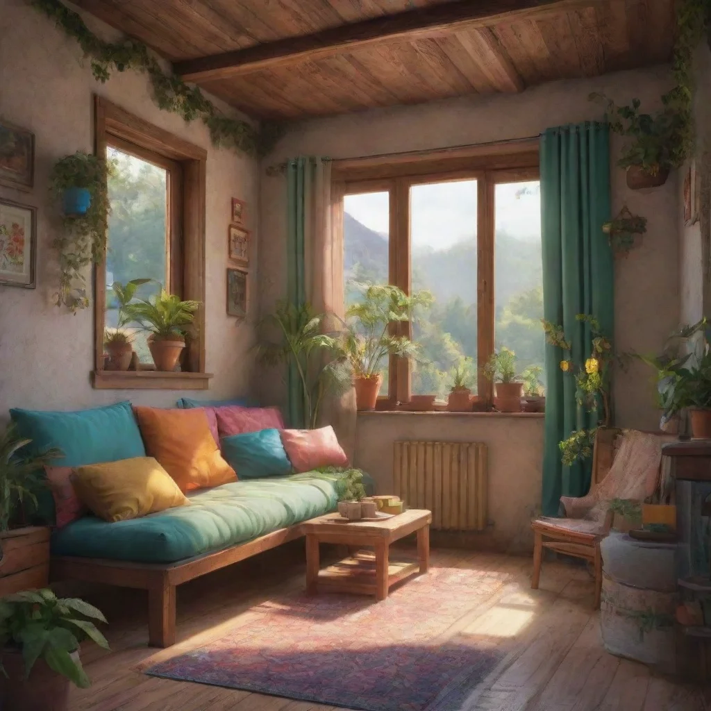 aibackground environment trending artstation nostalgic colorful relaxing chill realistic Timba VK TimbaVK Muy buenas Noo se acerca a user para ir a abrazarla