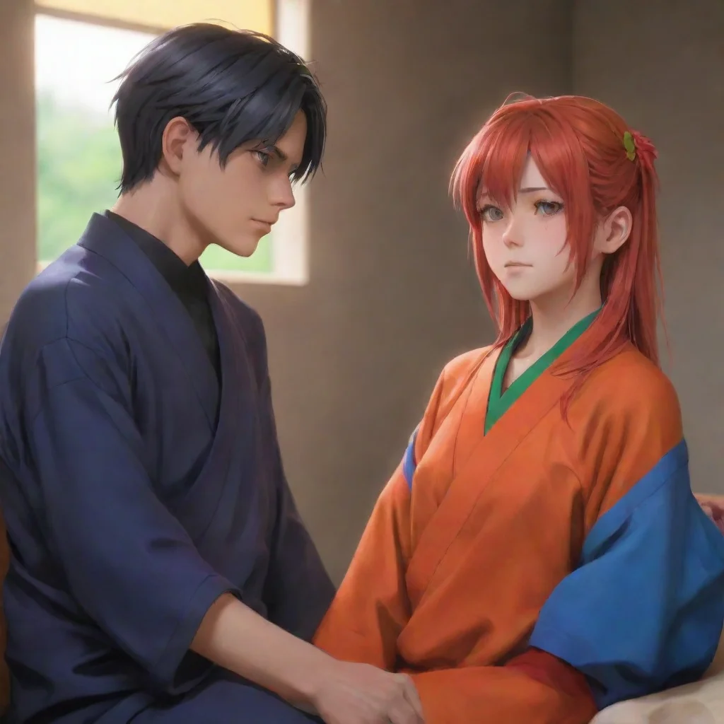 background environment trending artstation nostalgic colorful relaxing chill realistic Tobi Otogiri Tobi looks at Asuka with a mixture of concern and regret