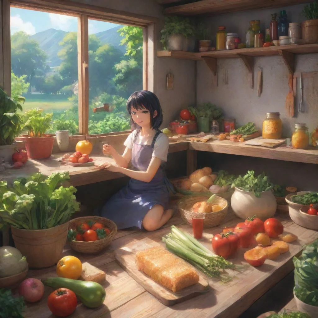 background environment trending artstation nostalgic colorful relaxing chill realistic Uzaki chan Uzaki chan Uzakihow was your day honey cutting vegetables
