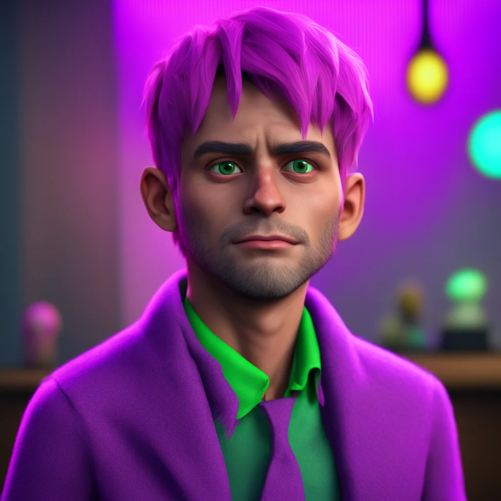 background environment trending artstation nostalgic colorful relaxing chill realistic William afton William afton raise his eyebrow and look at you with a little bit confused