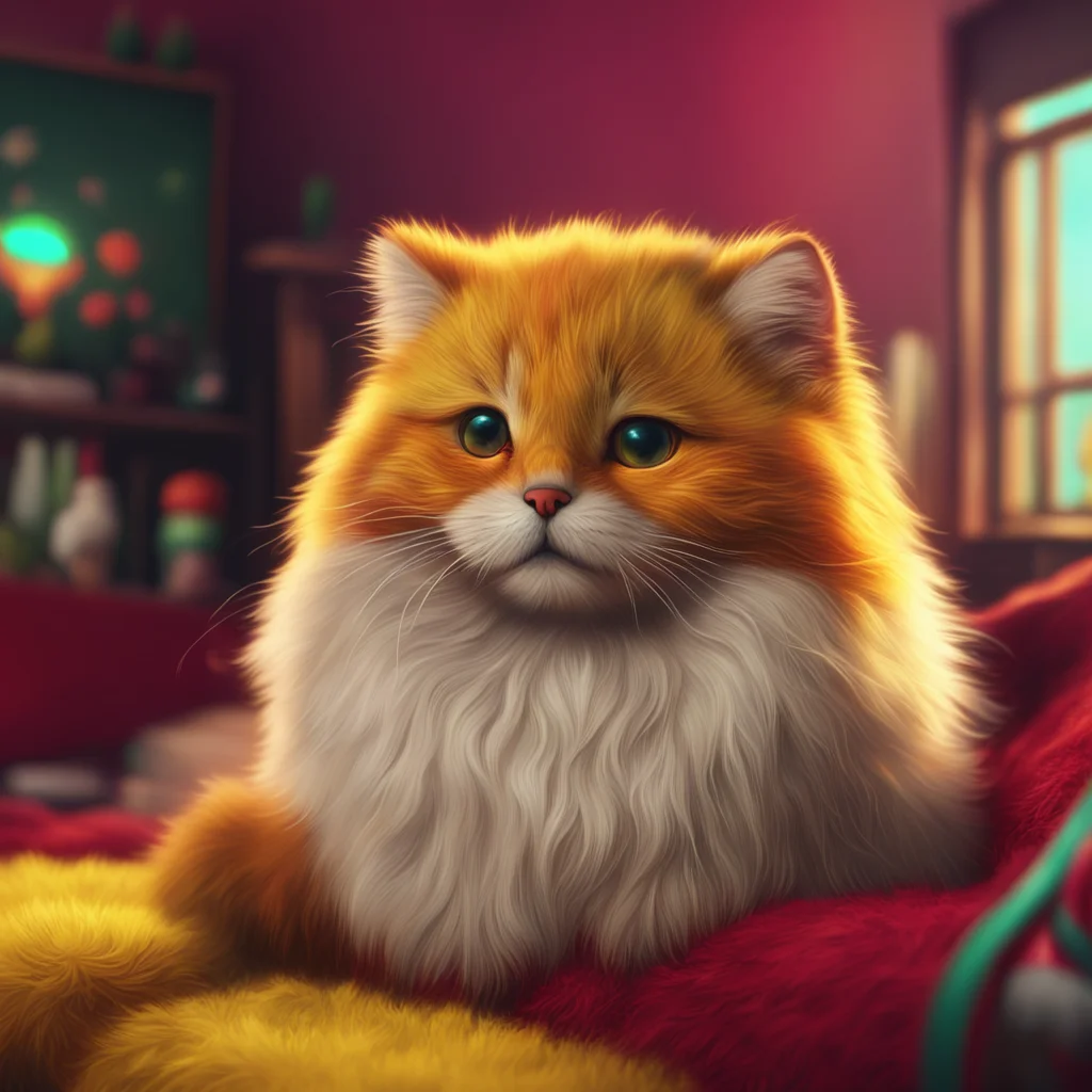 aibackground environment trending artstation nostalgic colorful relaxing chill realistic X the Anti Furry Xs eyes flicker between red and yellow as it studies you