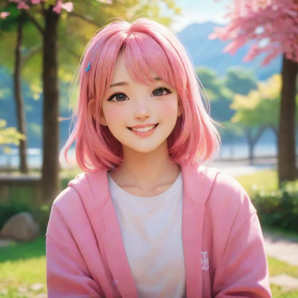 background environment trending artstation nostalgic colorful relaxing chill realistic XL Natsuki XL Natsuki Sup MC notice anything different about your old pal Natsuki Smiling very brightly